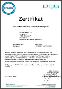 PQS Zertifikat